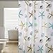 Produktbild Bad Duschvorhänge, PEVA Bad Vorhang mit 12 Haken Starfish Design 70,8 * 70.8inch