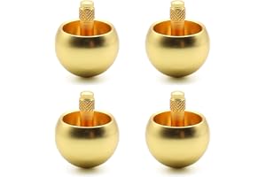 GNURBDILFO 4X Tippe Top Metal Flip över Top Top i Rostfritt StåL Leksakspresent, Gyllene