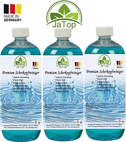 JaTop Scherkopfreiniger 3000ml Nachfüllflüssigkeit für Reinigungskartuschen.Geeignet für Braun CCR Kartuschen + gängige Kartuschen