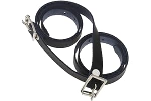 ENET YINETTECH Shires - 1 paire de sangles en cuir pour éperons - 50 cm - Pour enfants et adultes