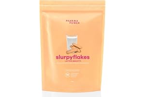PharmaPower Slurpyflakes Fiocchi d’Avena Integrali Baby Gusto Latte e Biscotti, Senza Glutine, Senza Lattosio e Senza Zuccheri Aggiunti, Vegani, 500 g