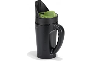 Relaxdays handströare, för 2,5 l strömaterial, svart