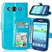 Produktbild Nancen Compatible with Handyhülle Galaxy S3 / I9300 (4,8 Zoll) Lederhülle Style Acht Farbe Weich PU Flip Case Ledertasche/Schutz Etui, Karten Slot Foto Wallet Hülle