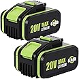 2X Replacement Battery WA3553/WA3551 for Worx Cordless Power Tools WA3551 WA3572 WA3553 WX390 WX176 WX178 WU268 WX166.4 WX372.1 WX800 WG259E WA3760 WA3881
