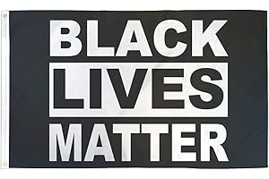 AZ FLAG - Bandera Blm Black Lives Matter - 150x90 cm - Bandera Las Vidas Negras Importan 100% Poliéster Con Ojales de Metal integrados - 110g - Colores Vivos Y Resistente A La Decoloración