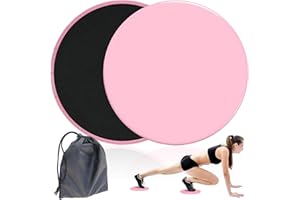 YIFLorine TANG Core Sliders,2 Pezzi Disco Scorrevole Slider Dischi di Scorrimento Doppio Lato Fitness Slider Modellante Dischi Scorrevoli per Fitness con Borsa per Allenamento Addominali,Yoga,Pilates