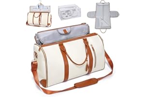 IXYHKB 36-55L Borsone Da Viaggio Pieghevole, Grande Capacità Duffel Bag Travel Leggero Impermeabile, Borsone Palestra Borsa Sportiva Weekend, Borsa Da Viaggio e Borsa Porta Abiti Da Viaggio 2 In1 Uomo Donna