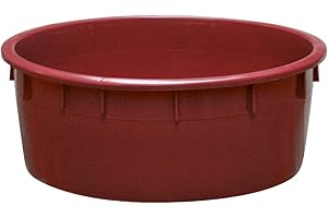 ALPHA PALETTEN&BOXEN Mobil Plastic | Mastello basso alimentare 110 litri in plastica resistente | Per vendemmia, alimenti e liquidi | Color vinaccia