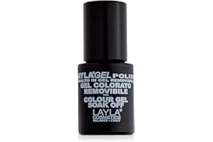 Layla Cosmetics, Smalto colorato in gel, Red Black, 10 ml