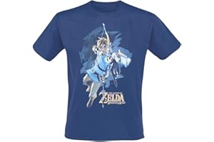 Bioworld Legend Zelda Breath of The Wild Link Bow T-Shirt Homme