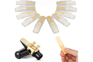REMAGIC Alto Saxophone Reeds 10PC, Strength 2.5 Alto Sax Reeds for Professional Saxophone with Individual Plastic Case, Thinner Reed Tip & Cutting Technology, Traditional Sax Reeds for Beginner and Player