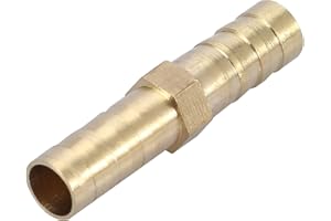 YWBL-WH Conexión de manguera de latón Conexión de tubo de 2 vías de púas de latón Conector de unión de tubo 6/8/10/12/14/16/20 mm(6mm)