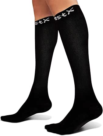 Mugust Kompressionsstrümpfe Damen/Herren | Stützstrümpfe Für Sport, Flug, Büro | Atmungsaktiv