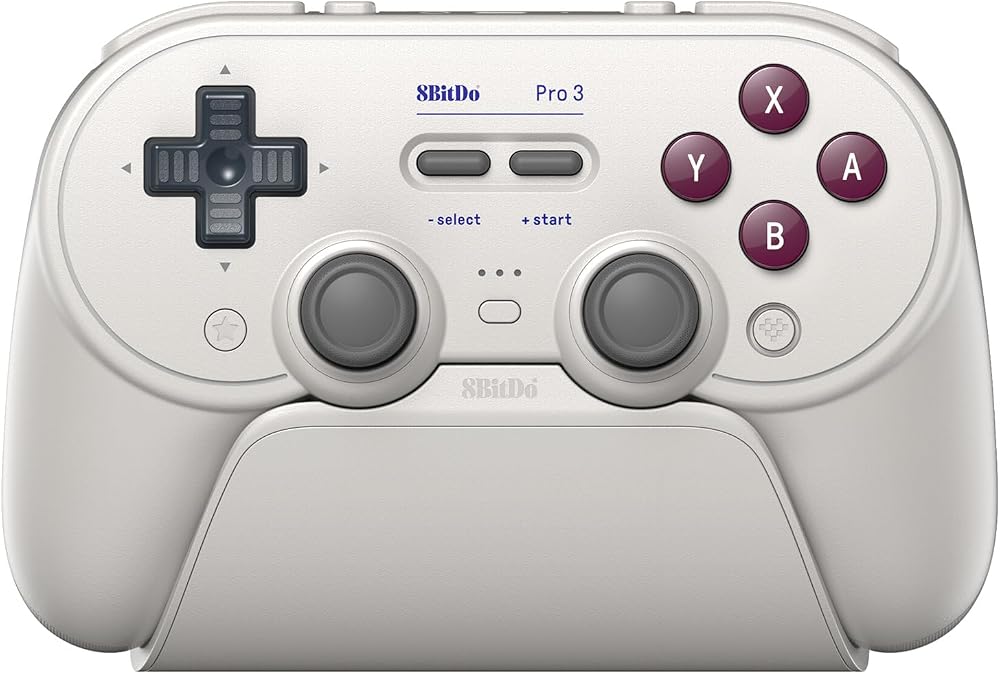 8BITDO PRO 3 KABLOSUZ BT/2.4G KUMANDA - G CLASSIC EDITION | TMR Joysticks, Değiştirilebilir ABXY Düğmeleri, Pro Geri Düğmeler, Şarj Yuvası, Hall Etkisi Tetikleyicileri