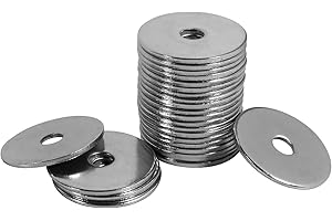 FOMGIIN Unterlegscheiben M3 Große, Beilagscheiben Edelstahl A2 V2A 304, Karosseriescheiben DIN9021 / ISO7093, Unterlegscheibe M3 x 13mm 100 Stück, Metallscheiben für Schrauben & Muttern Gewindestange