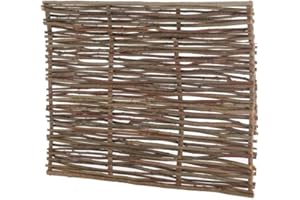 GARDENODE Easy Clôture Panneau bois en noisetier tressé H 1m20 x 1m50
