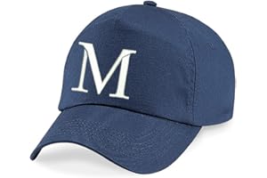 4sold Childrens Quality Cotton Summer Sun Hat New Children School Kids caps Navy Blue Hat Sport Alphabet A-Z Boy Girl Adjustable Baseball Cap