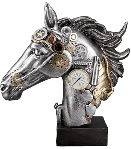 Gilde Grande Figurine décorative Girafe XL – Sculpture en métal fabriquée à la Main et Peinte à la Main – Décoration Cadeau – Multicolore Hauteur 64 cm