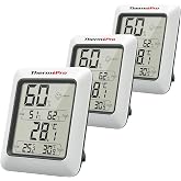 ThermoPro TP-50 dijital termo-higrometre, i&ccedil; mekan termometresi, higrometre, sıcaklık ve nem &ouml;l&ccedil;er, oda iklimi kontrol&uuml;, oda 