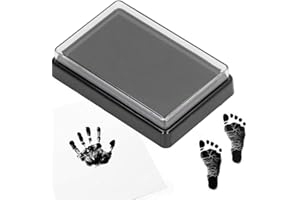 YUUSIKCO kit Empreinte Bebe -Kit Empreinte Pieds et Mains Bébé Enfant Empreinte Clean Touch Tampons Bébé Empreinte de Main Empreinte de Pied Enfant Empreinte Nouveau-nés Douche Cadeau Bebe Souvenir