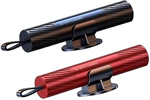 ACEBON 2 Pcs Emergency Car Window Breaker, 2-in-1 Safety Hammer and Seat Belt Cutter, Car Escape Tool for All Vehicles ﻿ (Black & Red)