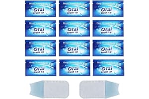 YAUN UYA 24PCS Disposable Wipe Oral Finger Brush Up Teeth Cleaning Tools Teeth Whitening Strips for Oral Deep Cleaning Treatments (24)