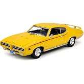 MOTORMAX 1:18 1969 Pontiac GTO Judge Model Araba, Koleksiyonluk Diecast Klasik Amerikan Muscle Car, Detaylı Metal Oyuncak ve 