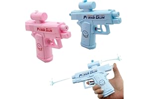 Mino Plus 2 Pack Prank Gun,Streich Wasserpistole,Reverse Water Spray Squirter Toys,Umgekehrte Wasserpistolen Sprühen Von Vorne Und Hinte,Lustige Wasserpistole für Erwachsene und Kinder