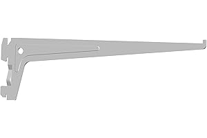 Element System Lot de 2 équerres d'étagère pour crémaillère 1 rangée 3 couleurs 7 dimensions, 18133-00009 Blanc 30 cm