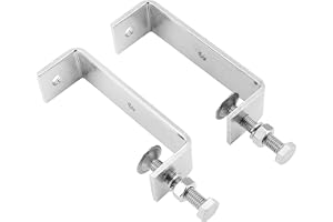 Jevina högpresterande klämma av metall, C-klämma, träbearbetningsklämma med breda käkhål (120 mm), 2 stycken