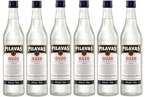 ‎JASSAS GRIECHISCHE FEINKOST Ouzo Pilavas Nektar 6x 0,7l 38% Vol. | Sehr milder Ouzo aus Patras | + 20ml Jassas Olivenöl