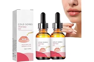 ZUYOKI 2Pcs GFOUK Cold Sores Therapy Oil, Cold Sore Treatment Oil, Cold Sore Canker Sore Treatment Liquid for Lips, Reduce Swelling