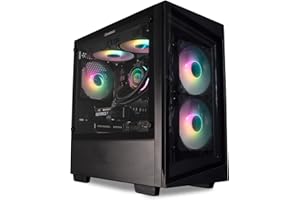 ionz Gaming PC - Desktop PC, RYZEN 5 5600, RTX 5060 Ti, 16GB RAM, 1TB SSD, 240mm AIO, 650W 80+ PSU, USB, WiFi - Windows 11, Black - G1