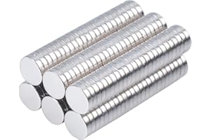 OCEUMAOA 150 Pièces Petit Aimant Rond Aimant Neodyme Puissant Aimants Mini Magnet 5x1mm pour Frigo Tableau Blanc Magnétique Photo école Bureau Oeuvre