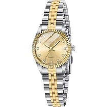 Orologio Da Donna ASWAN Con Cinturino Acciaio E Diamanti - Quadrante Elegante, Lancette Luminose, Impermeabile 3ATM - Foto 13