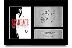 HWC Trading A4 Scarface Al Pacino Cadeaux Imprimé Signé Autographe Photo pour les fans de cinéma - A4