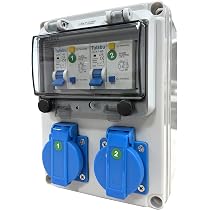 Hengda Distributore Di Corrente A Parete Con Interruttore Automatico E FI Quadro Di Distribuzione Elettrica 1x32a 2x16a 4x230v Mit Ls Fi 82426293