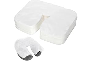 Yelid Nasenschlitztücher Massageliege, 100 Stück Einwegauflage Für Massage Kopfstütze Gesichtsauflage Für Massage Hygieneüberzug Für Alle Massageliegen Massagebänke Massagetische Therapieliegen