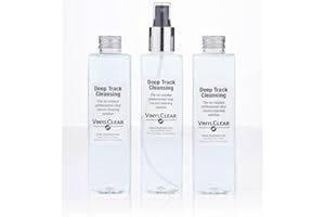 VINYL CLEAR Profesjonalne rozwiązanie LP Record Solution - najwyższej jakości antystatyczny płyn do czyszczenia płyt winylowych. Butelka 1 x 250 ml z atomizerem plus wkłady 2 x 250 ml