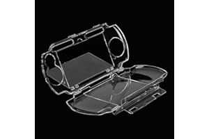 LEAPITURE Custodia protettiva rigida trasparente su misura con supporto pellicola per PSP2000 e PSP3000