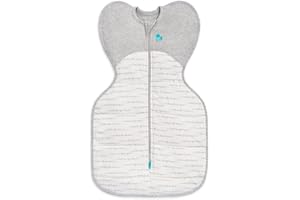 Love To Dream™ Swaddle UP™ 2.5 TOG Suitable for Cooler (16-20°C) Temperature, Small 3.5-6 kg, White Dreamer, Snug Fit Supports Good Sleep, Machine Washable & Double Zip for Easy Nappy Change