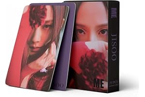 GUNBAK 55pcs Kpop Blackpink Jisoo First Album ME Photo Cartes Solo FLOWER Nouvel Album 2023 Mini PhotoCards BP Jisoo Poster Cards Cadeau pour Fans