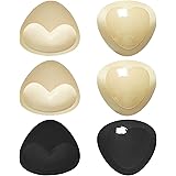 MIVAIUN 3 paia di cuscinetti per reggiseno, inserti rimovibili per reggiseni, cuscinetti autoadesivi per reggiseni, inserti p