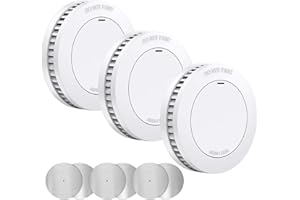 Smoke Alarm for Home,XINDUM Smoke Detectors 10 Years Battery, Fire Alarms with Test/Mute Button and Magnetic Holder, 85dB Audible Alarm for Home Security, Standalone,3 Pack