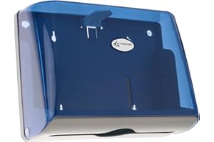 PrimeMatik - Distributeur d'essuie-Mains en Papier de Couleur Bleu