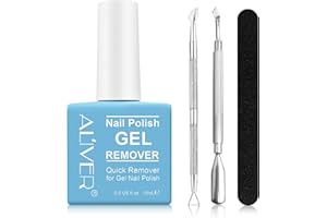 ZBQIEX Nagellackentferner, Gelnägel Shellac Entferner Remover, Gel Remover Nägel, Entfernt Schnell und Einfach Gelnägel, Acryl Und shellack mit Nagelfeile, Nagelhautschieber und Nagellackschaber