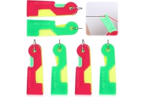 EupHHonycs 6 Stück Nadeleinfädler, Nadel Einfädler, Nadeleinfädler Zum Handnähen, Kunststoff Nähnadeln Einfädler, Einfädelhilfe für Nähnadeln, Automatischer Einfädler Nadel Zufällige Farbe