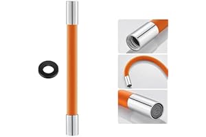 FGYZYP Tubo di prolunga universale per rubinetto, tubo di estensione schiumogeno girevole a 360°, flessibile regolabile per allungamento del rubinetto tubo in silicone per cucina, bagno, giardino,