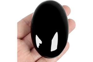 ORIENTREA Obsidiana Stein Handschmeichler - 1 Stück Obsidiana Kristallstein Nature Edelsteine, Seifenstein, Glatter Heilkristall, Sorgenstein