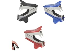 ANYUANKW 3 Stück Entklammerer Kleiner Heftklammerentferner Ergonomische Form Metall Tackerklammern für Den Täglichen Gebrauch Im Büro Und Zu Hause(Zufällige Farbe)